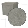 Opvouwbare Poef Met Opbergdoos Grijs 38x38x38cm Productafbeelding-voorbeeld 11