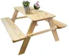 Sitzbank für Kinder 90x90x48cm in natur Gartenbank Garnitur Produktbild-Vorschau 2