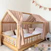 Hausbetthimmel Baumwoll Musselin Betthimmel Kinder Hausbett Produktbild-Vorschau 1