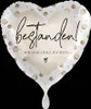 18"/Ø43cm Herz Folienballon "Bestanden!" Produktbild-Vorschau 3