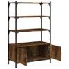 Bücherregal 3 Fächer Räuchereiche 70x30x109,5 cm Produktbild-Vorschau 5