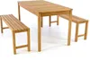 VCM 3-tlg. Gartenmöbelset | Sitzgruppe natur | Garten-Set | Produktbild-Vorschau 1
