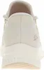 The back view of a cream-colored Skechers slip-on shoe. Produktbild-Vorschau