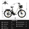 26 Zoll 18Ah Akku Wasserdicht E-Bike Cityräder Produktbild-Vorschau 11