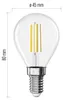 LED Lampe Filament Mini Globe / E14 / 5,9 W (60 W) / 806 lm / Warmweiß Produktbild-Vorschau