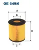 Filtr oleju FILTRON OE 649/6 Podgląd zdjęcia produktu 2