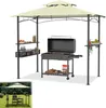 LARS360 Pavillon de barbecue avec double toit beige - Tente Voir les images du produit 1