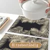 Satz von 6 Tischsets Schwarzes Tischset 30 * 45 cm Produktbild-Vorschau 4