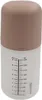 A baby bottle with measurement markings and a brown cap. Produktbild-Vorschau