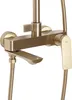 A close-up studio shot of a gold-colored shower faucet. Anteprima dell’immagine prodotto