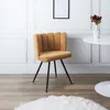 Chaise Ariel Velours Jaune - Lot De 2 Voir les images du produit 8