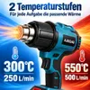 Akku-Heißluftpistole 21V, 500W Heißluftgebläse, 300/550°C, Produktbild-Vorschau 2