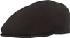 Bullani knautschbare Schiebermütze Flatcap aus 100% Leinen in schwarz