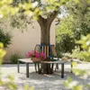 abc HOME | Baumbank | halbrund | Aluminium WPC braun in Produktbild-Vorschau 1