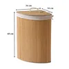 CALICOSY -  Eck-Wäschekorb aus Bambus - H60 cm Produktbild-Vorschau 6