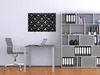 Wallario Poster - Grau-schwarzes Blumenmuster Damast, Produktbild-Vorschau 3