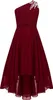 Elegantes Ein-Schulter Hochzeitskleid für Mädchen | Produktbild-Vorschau 1