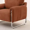 sweeek - Vintage-Sessel mit Cordbezug und verchromtem Produktbild-Vorschau 6