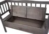 Close-up view of a wooden storage bench with its lid open. Náhľad obrázku produktu