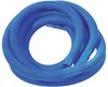A coiled blue flexible hose on a white background. Produktbild-Vorschau