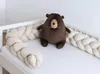 100 cm BEIGE Geflochtenes Kissen Zierkissen Dekokissen Bettschlange Bettumrandung Zugluftstopper  Produktbild-Vorschau