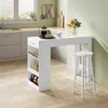 WOLTU Stehtisch Bartisch Bistrotisch, mit 1 Schublade 3 Produktbild-Vorschau 2