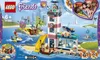 The image shows the packaging of a LEGO Friends lighthouse playset, featuring the lighthouse, surrounding island, water, and characters. Náhled obrázku produktu
