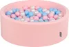 KiddyMoon Bällebad 90x30cm 300 Bälle ∅7cm Rund Bällepool Produktbild-Vorschau 1