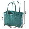 Kobolo Shopper Tasche TEAL aus PE geflochten mit Produktbild-Vorschau 2