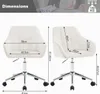 WOLTU Bürohocker Homeoffice Stuhl, Schminkstuhl, Produktbild-Vorschau 7