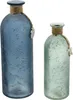 2x Dekovase Maritim satiniertes Glas blau & grün Produktbild-Vorschau 3
