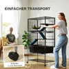 PawHut Kleintierkäfig, Nagerkäfig Frettchenkäfig mit Produktbild-Vorschau 7