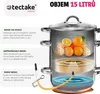 A diagram showing how a steam juicer works, with text labels in Czech. Náhled obrázku produktu