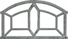 Fenster grau Stallfenster Eisenfenster Scheunenfenster Produktbild-Vorschau 1