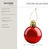 Lot de 24 boules de Noël rouges - rouge Voir les images du produit 6