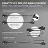 ECD Germany 2in1 Paddel für SUP Kajak, 4-tlg Schwarz Produktbild-Vorschau 3