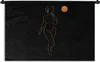 MuchoWow® Wandteppich Wandbehang Frau - Mond - Schwarz - Produktbild-Vorschau 1