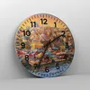 Wanduhr - Rund - Glasuhr - Farben Stadt Türkei - 30x30cm - Produktbild-Vorschau 4
