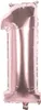 XL Folienballons Zahl 86 cm groß - Rose Gold - Luft oder Produktbild-Vorschau 1