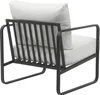 CLP Lounger Manea mit Metallgestell weiß Kunstleder Produktbild-Vorschau 5