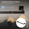Obdélníkový věšák na zeď ML-Design, 12x60 cm, černý, z Náhled obrázku produktu 2