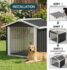 Hundehütte für den Außenbereich 102x91x84cm mit Schrägdach, Produktbild-Vorschau 4