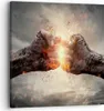 Bild auf Leinwand - Leinwandbild - Symbol faust kampf - Produktbild-Vorschau 1