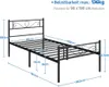 Yaheetech Bettrahmen Metallbett für 90 x 190 cm Matratze Produktbild-Vorschau 7