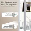 K-Möbel Glasvitrine stehend in Alu / Silber (176x67x33 cm) Produktbild-Vorschau 5