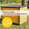zooprinz Hundehütte Carlo Bitumen Klappdach Holzfüße mit Produktbild-Vorschau 6