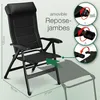 ELONEO Chaise de camping pliante avec repose-jambes Voir les images du produit 6