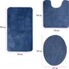 3-teiliges Badezimmer Teppich-Set, rutschfeste Microfaser, Produktbild-Vorschau 2