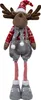 Elch 60cm (72cm) stehend, 2er Set Dekofigur Weihnachten Produktbild-Vorschau 2