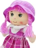 Weiche Stoffpuppe mit Sound – Violette Kuschelpuppe für Produktbild-Vorschau 2